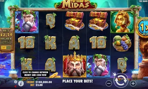 The Hand of Midas Slot Game