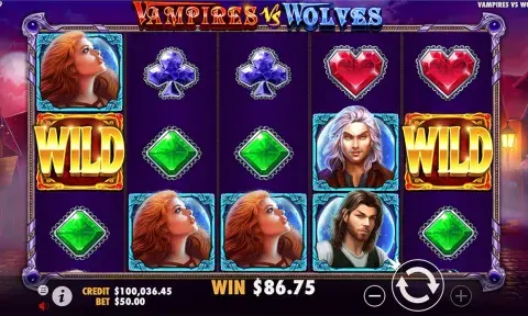 Vampires vs Wolves Slot Demo